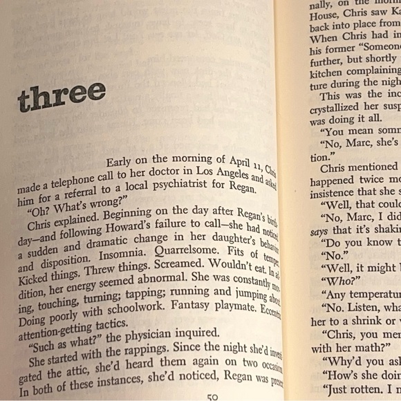 The Exorcist Hardcover Book 1971 Vintage William Peter Blatty No Dust Jacket - Picture 3 of 8